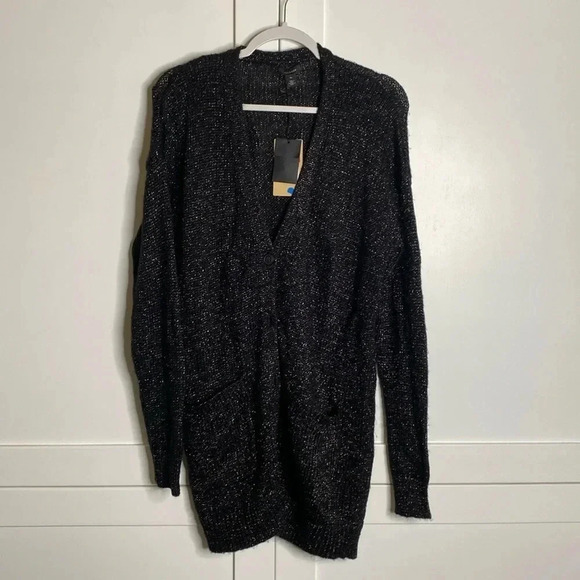 HALOGEN Button Up Long Cardigan - Picture 1 of 6